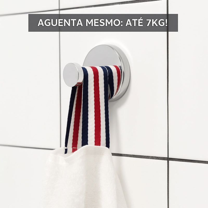 GanchoFix – Gancho de Ventosa Para Banheiro e Cozinha – Compre 4, Leve 8 + Frete Grátis